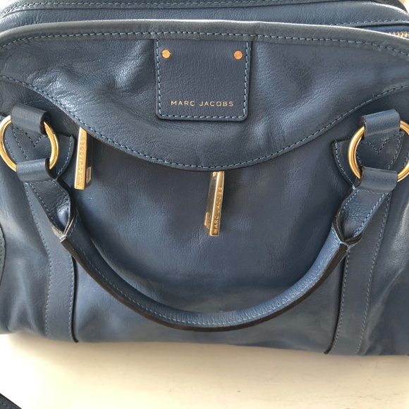 Marc Jacobs Wellington Satchel Bag, Denim Blue - Picture 2 of 7